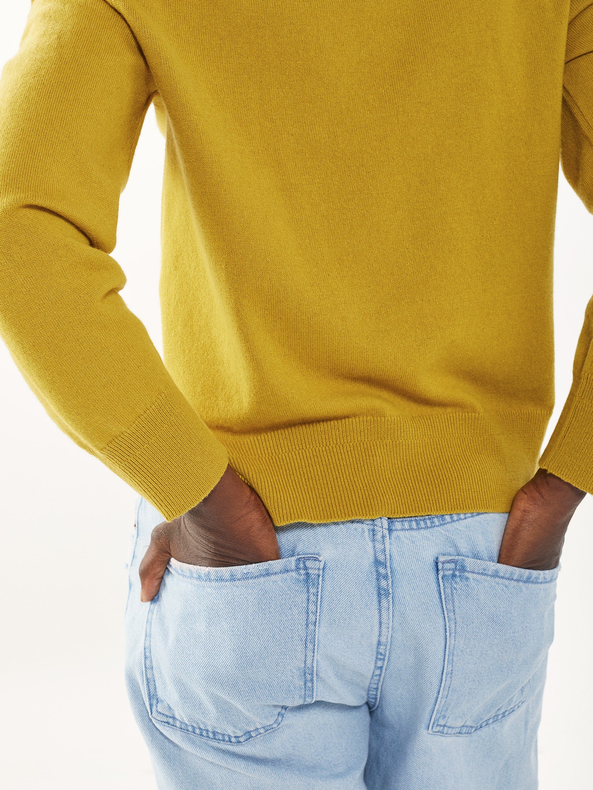 Women's Yellow Recycled Cashmere & Cotton Sweater