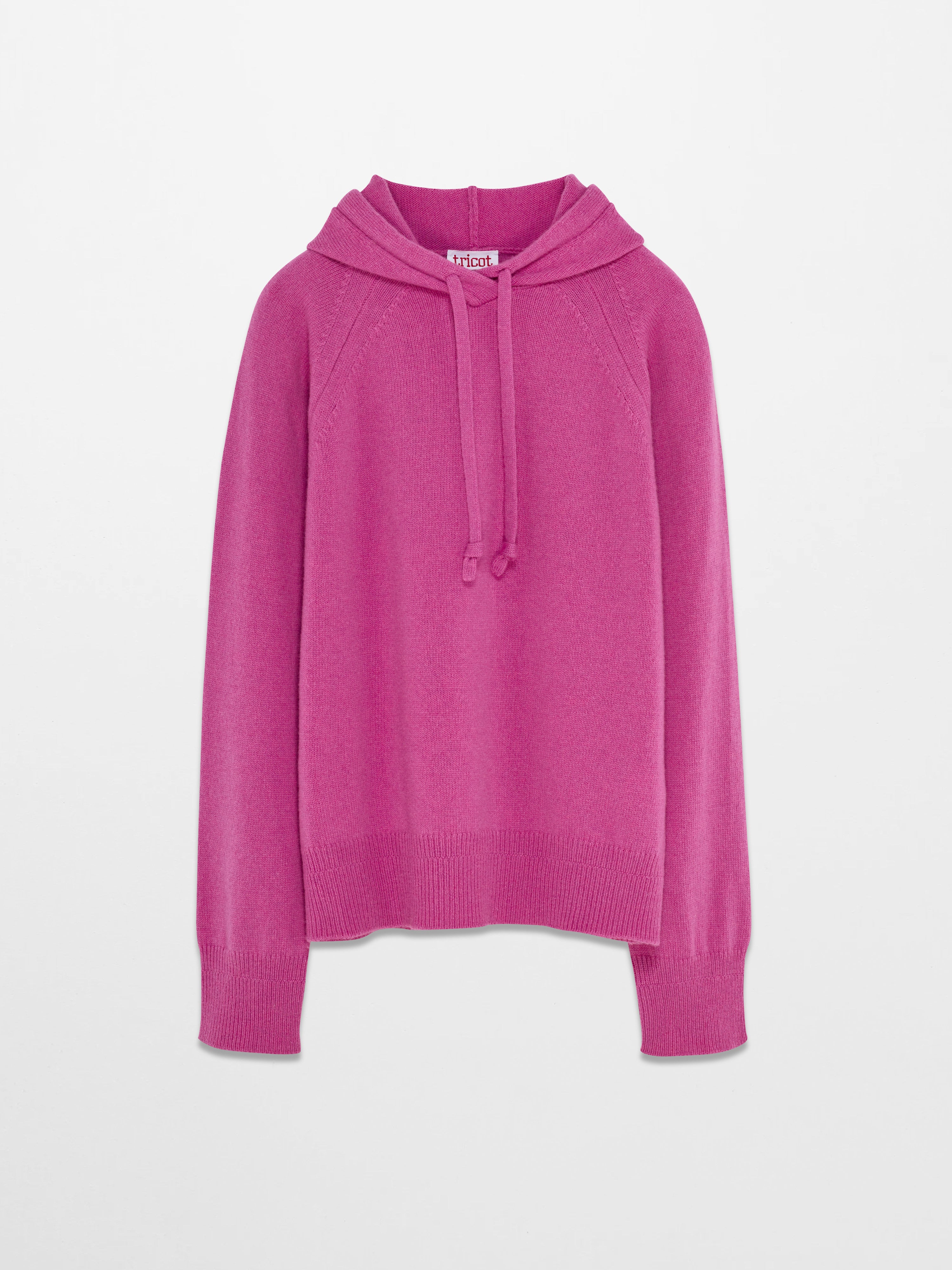 Women's Pink Recycled Cashmere & Wool Hoodie