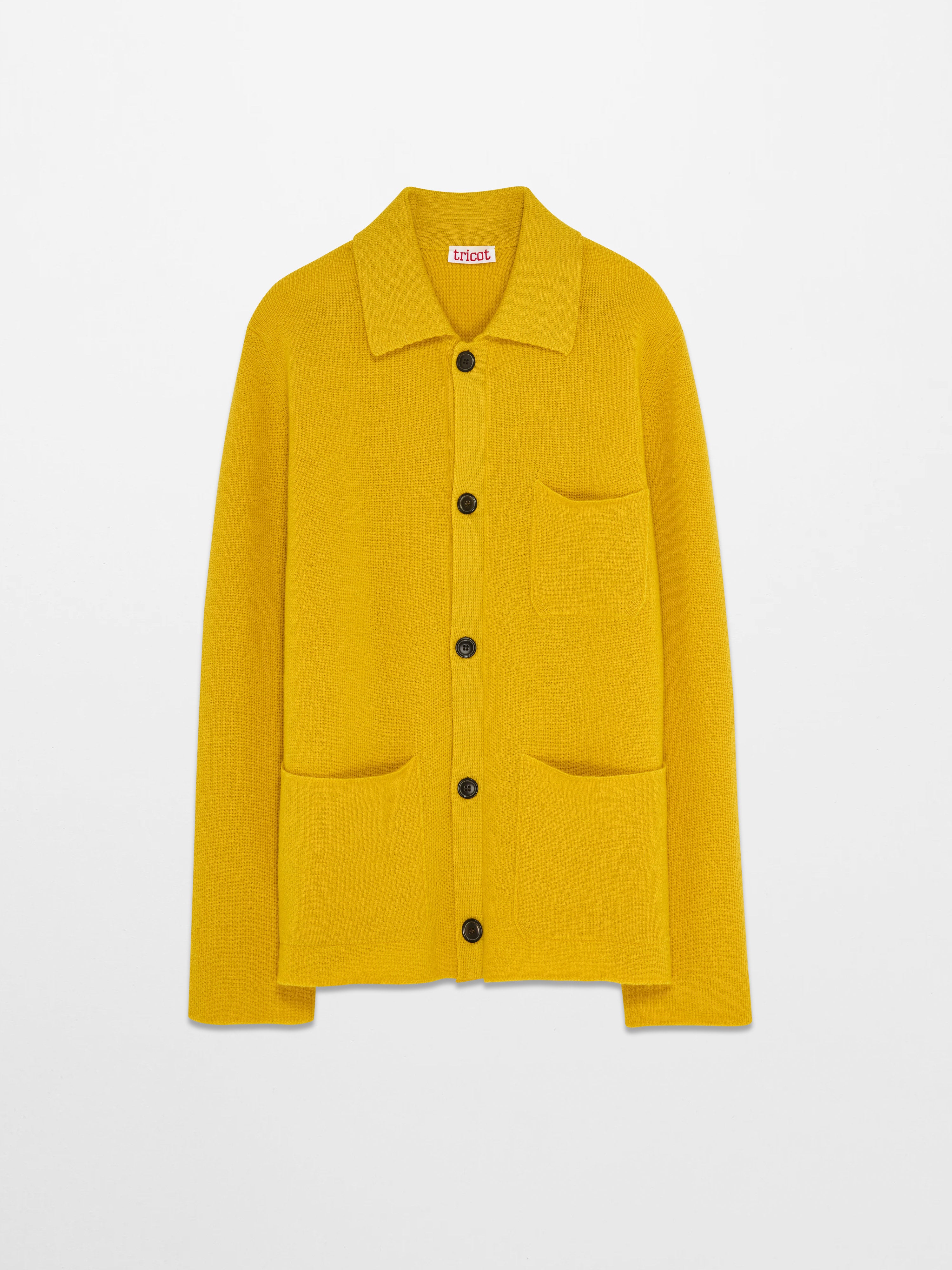 Women's Yellow Organic Wool Worker Jacket